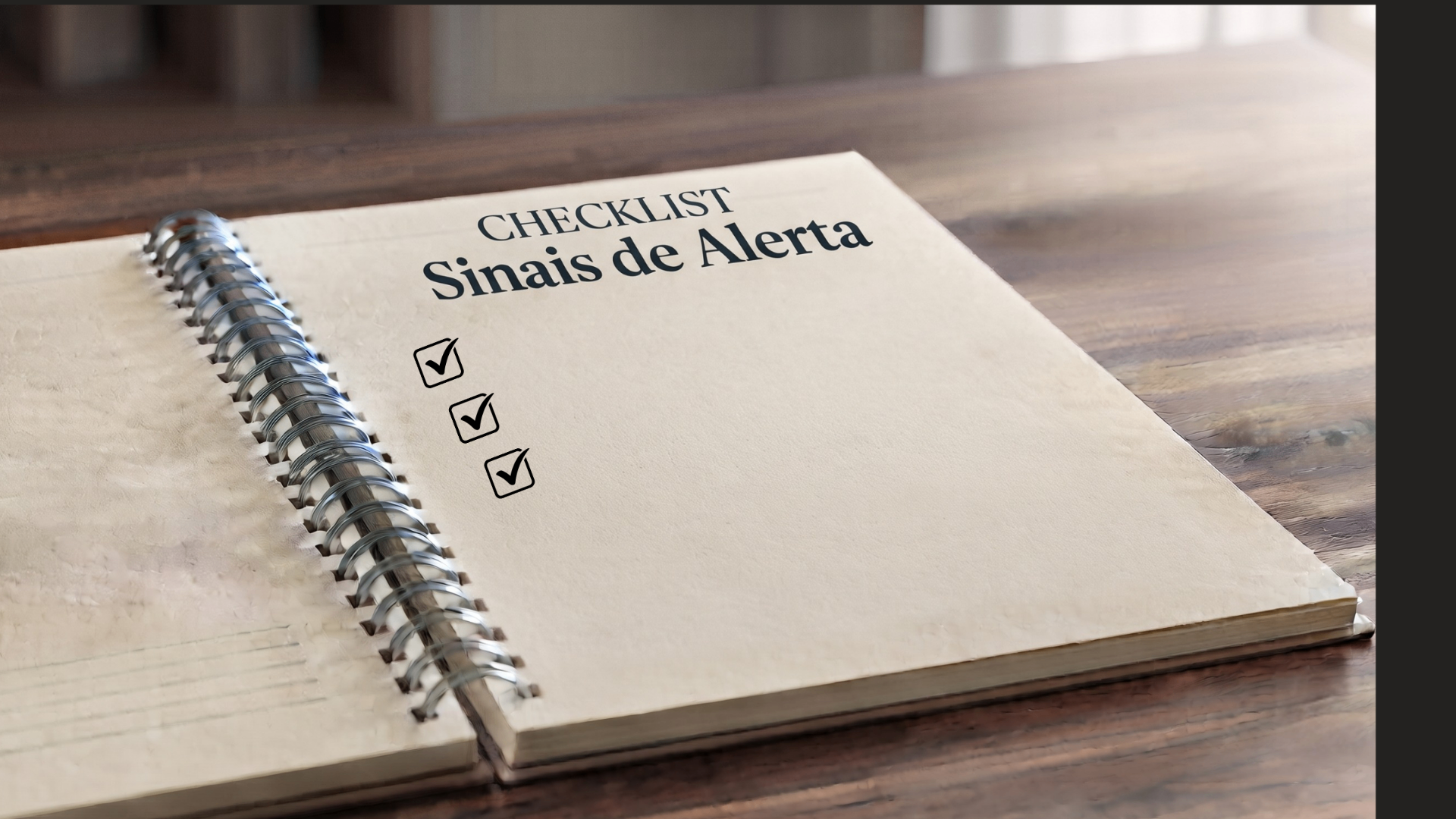 Bônus: Checklist de sinais de alerta